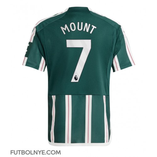 Camiseta Manchester United Mason Mount #7 Visitante Equipación 2023-24 manga corta